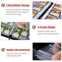 400 Pockets Trading Card Binder for One Piece one piece-400 cards - Image 4