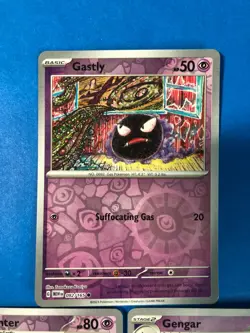 Gastly Haunter Gengar Pokemon 151 Card Lot - X3 Reverse Holos Evolved - Image 2