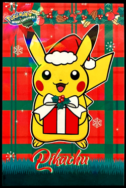 Pikachu Cracked Ice Holo Pokemon 2024 Card Database Merry Christmas - Image 1