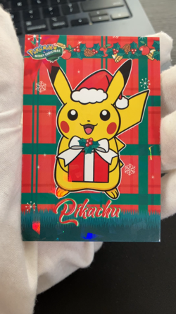 Pikachu Cracked Ice Holo Pokemon 2024 Card Database Merry Christmas - Image 2