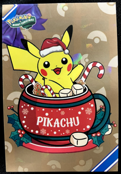Pikachu Ice Holo Pokemon 2024 Card Database Merry Christmas - Image 1