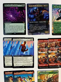 Magic the Gathering Spider-Man Rare NON FOIL lot of 31 cards Extended art mythic - Image 2