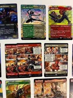 Magic the Gathering Spider-Man Rare NON FOIL lot of 31 cards Extended art mythic - Image 3