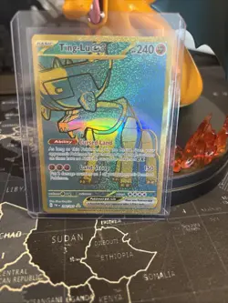 Ting-Lu EX 244/091 Paldean Fates Gold Secret Rare Pokemon TCG Card - Image 1