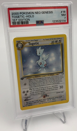 2000 POKEMON NEO GENESIS Trading Card TOGETIC - HOLO #16/111 graded PSA NM 7 - Image 1