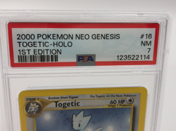 2000 POKEMON NEO GENESIS Trading Card TOGETIC - HOLO #16/111 graded PSA NM 7 - Image 3