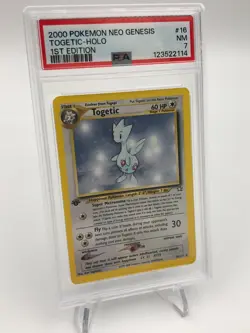 2000 POKEMON NEO GENESIS Trading Card TOGETIC - HOLO #16/111 graded PSA NM 7 - Image 5