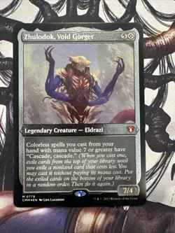 MTG Zhulodok, Void Gorger *FOIL THICK CARD* Commander Masters 0779 NM - Image 1
