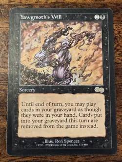 Yawgmoth's Will Urza's Saga Magic the Gathering Card - Image 1