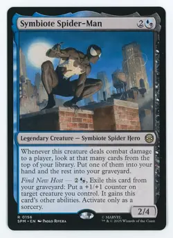 Symbiote Spider-Man #0156 MTG Marvel's Spider-Man Magic The Gathering - Image 1
