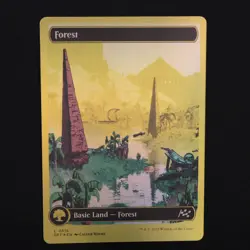 Forest (0516) (First-Place Foil) FOIL MTG Aetherdrift Land 516 NM - Image 1