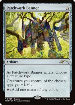Patchwork Banner - Foil - Media Promos NM, English MTG Unique & Misc Promos - Image 1