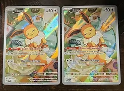 (2×) Pokemon - Eevee 173 Holo Black Star Promo - Prismatic Evolutions - Image 1