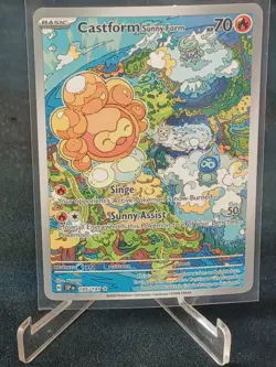 Castform Sunny Form - 195/191 - Pokemon Surging Sparks Illustration LP - Image 1