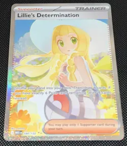 Pokemon TCG Lillie’s Determination SIR 184/132 ENGLISH NM Mega Evolution - Image 1
