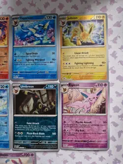 Pokemon TCG Prismatic Evolutions - 9x Eeveelutions Rev Holo Complete Bundle - Image 3