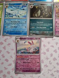 Pokemon TCG Prismatic Evolutions - 9x Eeveelutions Rev Holo Complete Bundle - Image 4