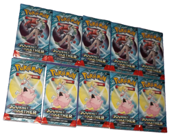 POKEMON SCARLET & VIOLET LOT (10) BOOSTER PACKS JOURNEY TOGETHER NISP - Image 1