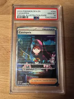 Pokemon TCG Shrouded Fable Cassiopeia 094/064 Special Illustration Rare PSA 10 - Image 1