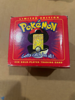 POKEMON 1999 Burger King 23K Gold Plated Jigglypuff in Box Limited Edition - Image 2
