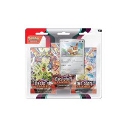 Pokemon - Scarlet and Violet - Obsidian Flames - 3 Pack Blister - Eevee - Image 1