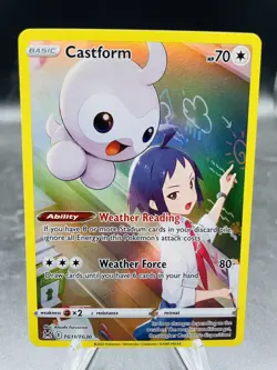 Pokemon Castform TG11 Lost Origin Trainer Gallery Ultra Rare Full Art Holo NM - Image 1
