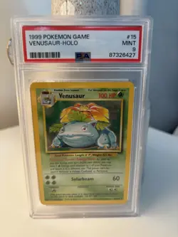 PSA 8 Blastoise, PSA 9 Gyarados, PSA 9 Venusaur Base Set holos 1999 pokemon - Image 2
