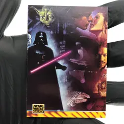 Star Wars Galaxy Card Luke Darth Vader Illustrator of 177 Topps 1994 [NM] - Image 2