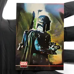 Star Wars Galaxy Card Boba Fett New Viosions 211 Topps 1994 [NM] - Image 2