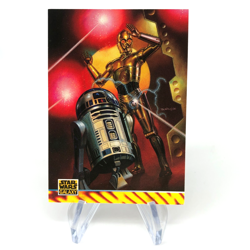 Star Wars Galaxy Card C3P-O R2D2 Illustrator of 166 Topps 1994 [NM] - Image 1