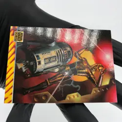 Star Wars Galaxy Card C3P-O R2D2 Illustrator of 166 Topps 1994 [NM] - Image 5