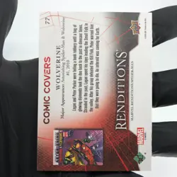 Marvel Card Wolverine 77 Comic Covers Fleer Upper Deck Renditions [NM] - Image 3
