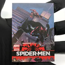 Marvel Card Spider-Man 74 Comic Covers Fleer Upper Deck Renditions [NM] - Image 2