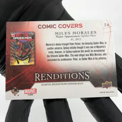 Marvel Card Spider-Man 74 Comic Covers Fleer Upper Deck Renditions [NM] - Image 4