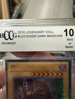 YU GI OH TRADING CARD - BECKET 10 - DARK MAGICIAN - LC01EN005 - LEGENDARY COLL - Image 3