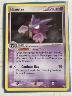 Haunter 34/112 EX FireRed & LeafGreen Pokemon Card Reverse Holo Foil Rare MP - Image 1