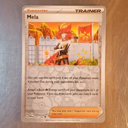 2023 Pokemon S&V Paradox Rift Reverse HOLO Mela Card 167/182 - Image 1