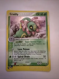 Pokemon TCG Cradily with Swirl 🍥EX Sandstorm Holo Card 3/100 Rare - Image 1