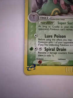 Pokemon TCG Cradily with Swirl 🍥EX Sandstorm Holo Card 3/100 Rare - Image 5