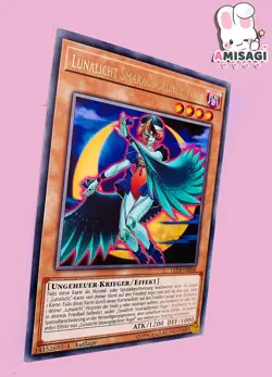 Yu-Gi-Oh! Card Lunalight Emerald Green Bird Rare LED4-DE046 Trading Card TCG - Image 2