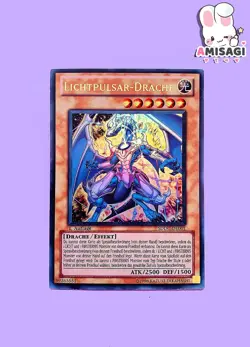 Yu-Gi-Oh! Card Light Pulsar Dragon SDDC-DE001 Trading Card TCG German - Image 1
