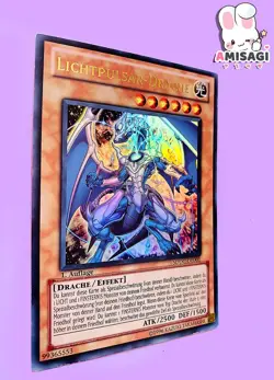 Yu-Gi-Oh! Card Light Pulsar Dragon SDDC-DE001 Trading Card TCG German - Image 2