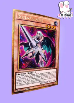Yu-Gi-Oh! Card Rose Paladin, PGL2-DE004 Trading Card TCG German Gold Rare - Image 2