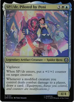 SP//dr, Piloted by Peni U Marvel's Spider-Man 147 NM Foil MTG - Image 1