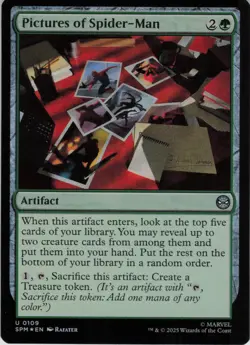 Pictures of Spider-Man U Marvel's Spider-Man 109 NM Foil MTG - Image 1