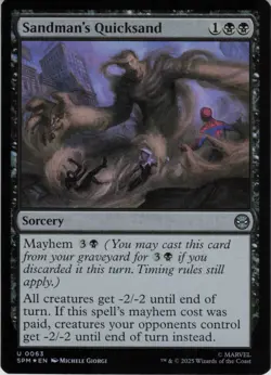 Sandman's Quicksand U Marvel's Spider-Man 63 NM Foil MTG - Image 1