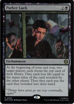 Parker Luck R Marvel's Spider-Man 60 NM Foil MTG - Image 1