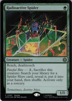 Radioactive Spider P Unique and Miscellaneous Promos 285 NM Foil MTG - Image 1