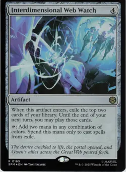 Interdimensional Web Watch R Marvel's Spider-Man 165 NM Foil MTG - Image 1