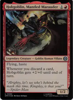 Hobgoblin, Mantled Marauder U Marvel's Spider-Man 80 NM Foil MTG - Image 1